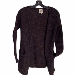 WILFRED FREE NUBBY KNIT CARDIGAN SWEATER